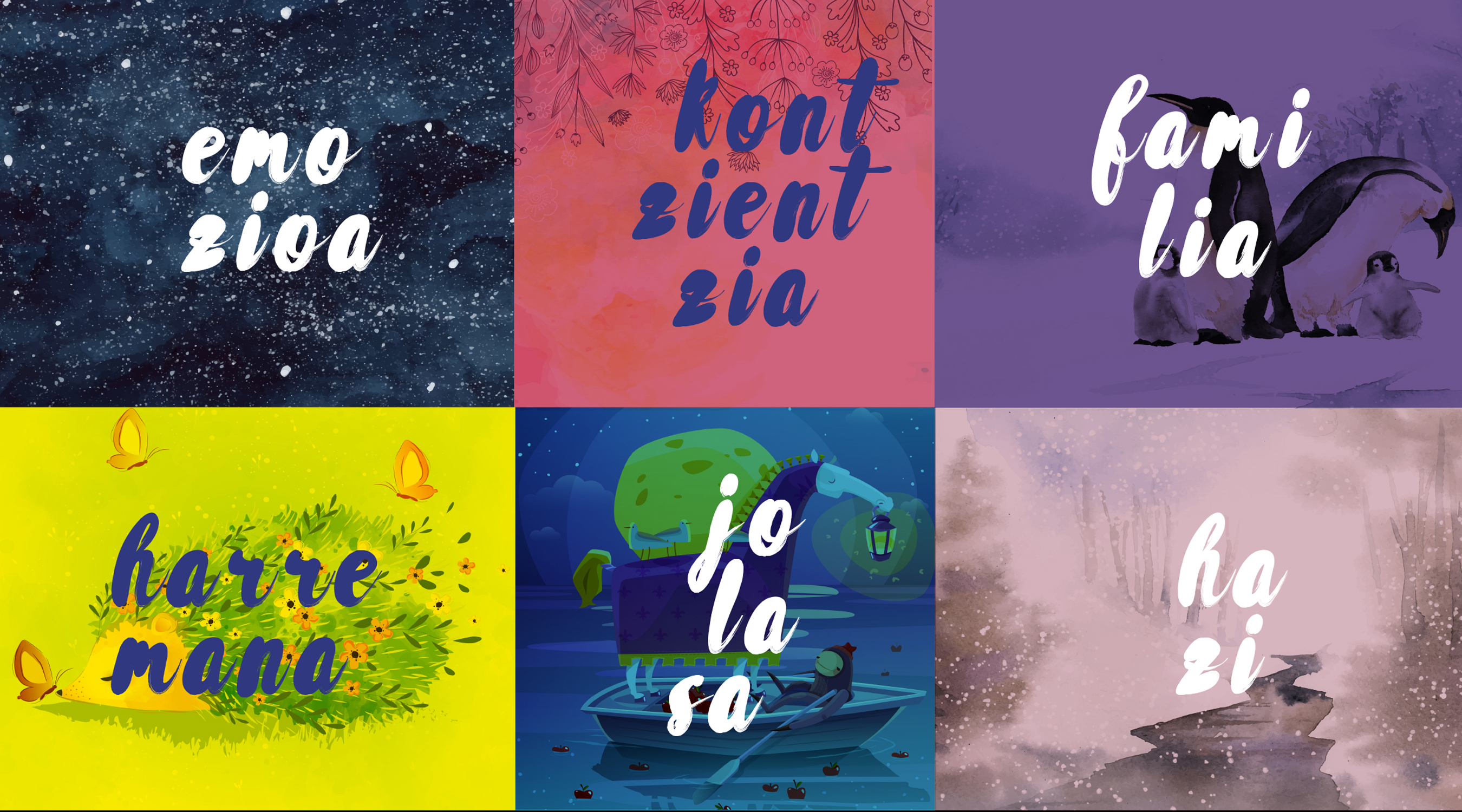 Kaeru. Desarrollo emocional a través del arte. Diseño Gráfico