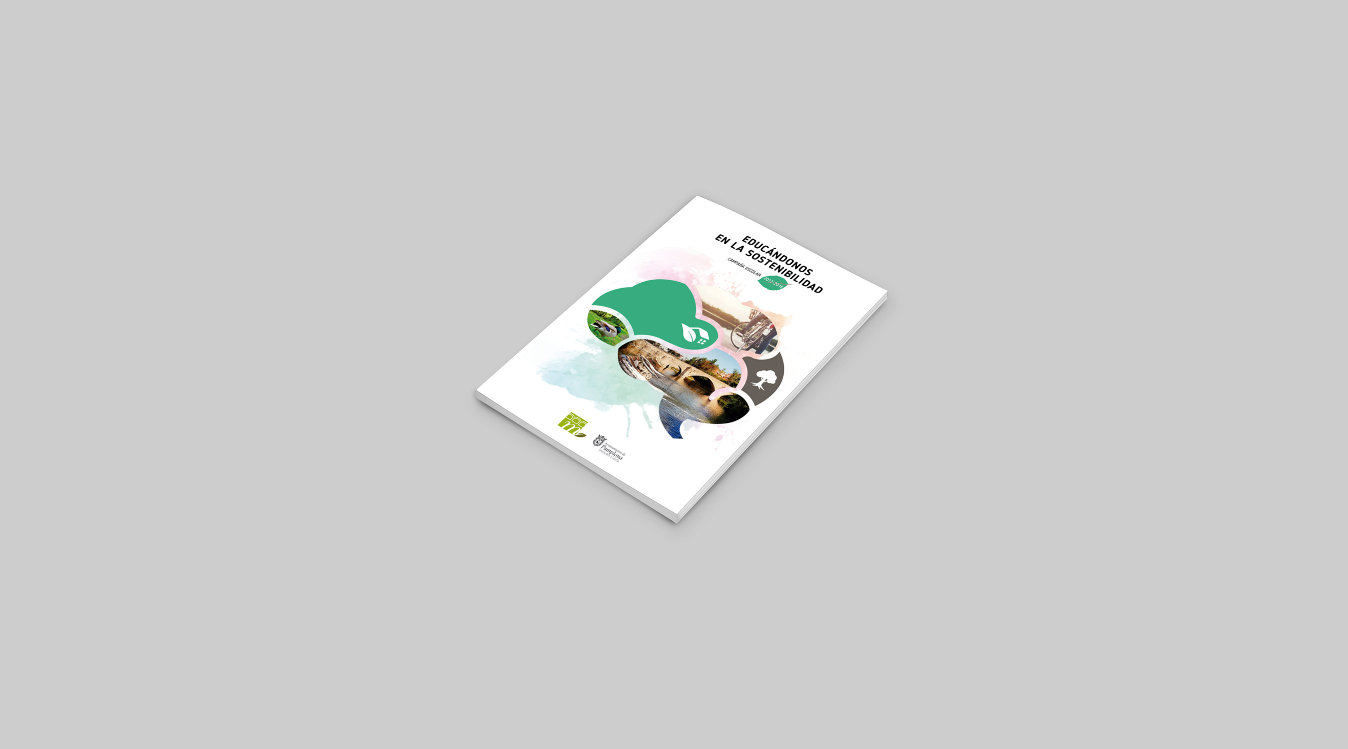 Museo medioambiental Pamplona. Folleto actividades. Diseño Editorial